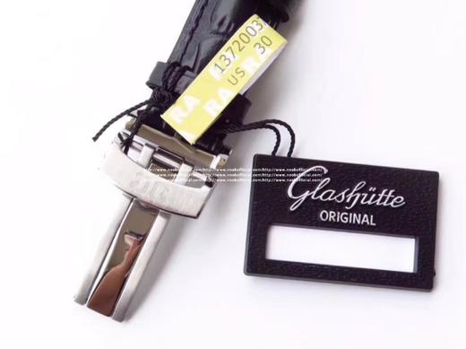 格拉苏蒂原创议员大日历月相腕表。男士腕表，皮表带，自动机械机芯，透底。 商品图5