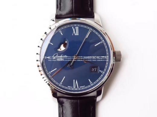 格拉苏蒂原创议员大日历月相腕表。男士腕表，皮表带，自动机械机芯，透底。 商品图9