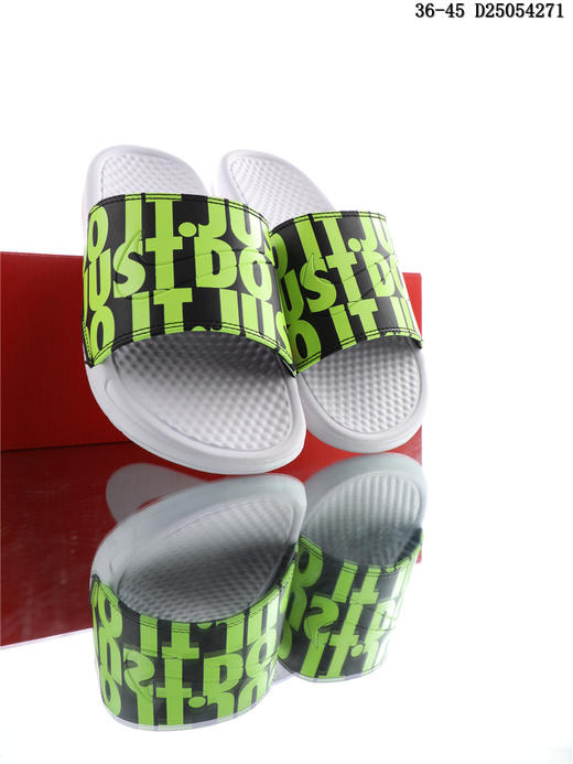 耐克 NIKE BENASSI JDI MISMATCH 夏季经典款情侣拖鞋 笑脸 商品图6