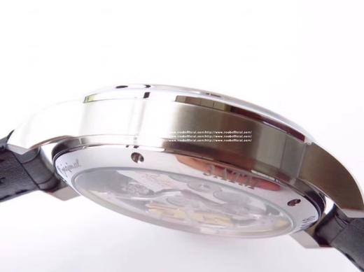 格拉苏蒂原创议员大日历月相腕表。男士腕表，皮表带，自动机械机芯，透底。 商品图7