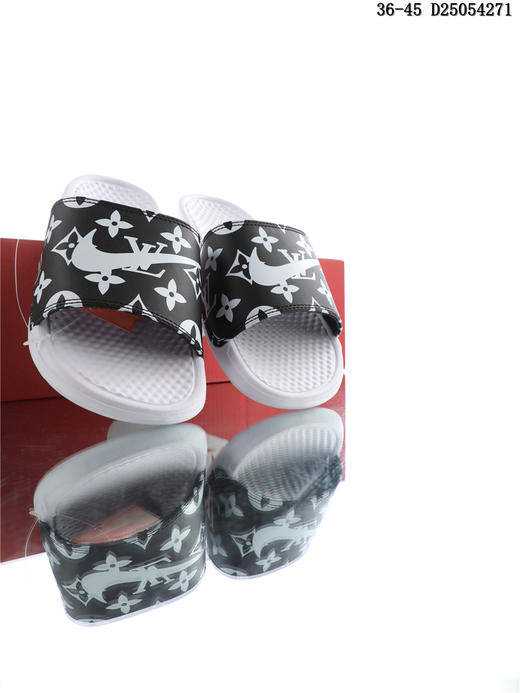 耐克 NIKE BENASSI JDI MISMATCH 夏季经典款情侣拖鞋 笑脸 商品图9