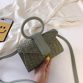 【手提包女小包单肩斜挎】夏季编织包包女包夏天小清新箱包