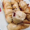 【墨鱼香肠】野生墨鱼和海鱼肉搅打成泥，再加入墨鱼粒，填入猪肠衣内，炒烤蒸煎炸都好吃。 商品缩略图2