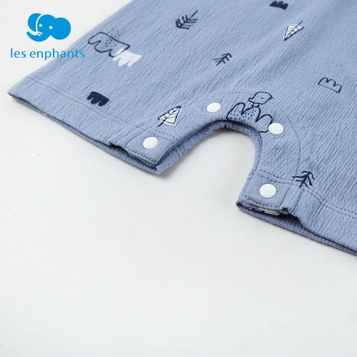 丽婴房-童衣类（夏）D0连身装\游戏裤浅蓝 商品图5