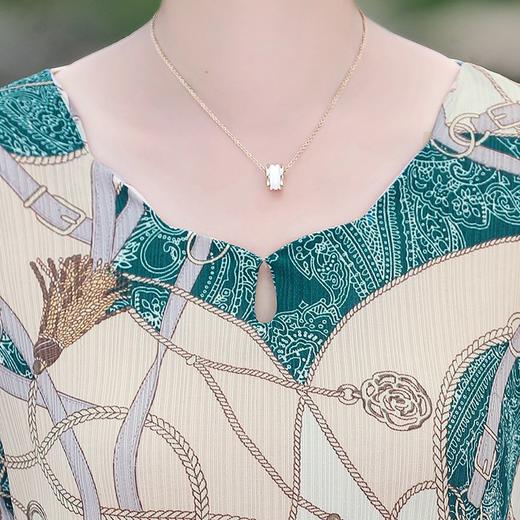 MQ-1971-Q66夏装新款典雅显瘦遮肉减龄贵夫人连衣裙YY 商品图3