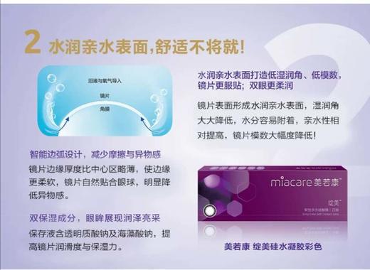 【日抛】增加新品 美若康Miacare 硅水凝胶保湿材质 日抛（10片装） 商品图6