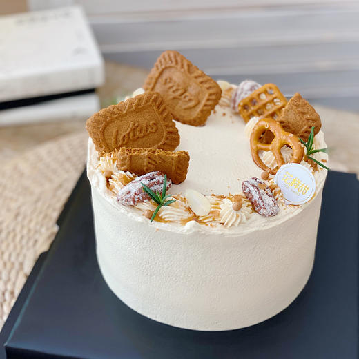 蛋糕  焦糖海盐奶油蛋糕   （为造型稳定，外层奶油需用到食品级塑料围边包裹） 商品图1