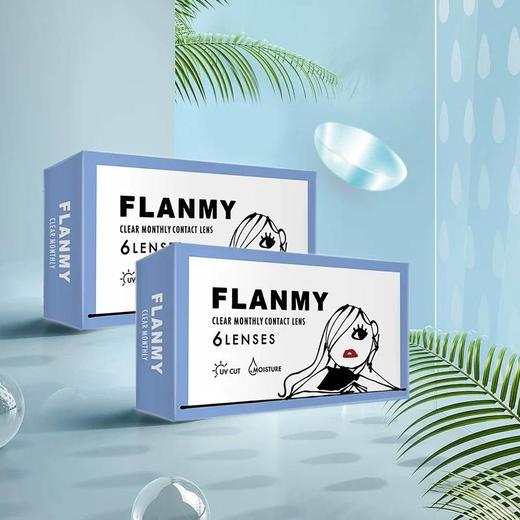 「海淘」Flanmy 透明月抛 直径14.0  6片装 商品图1