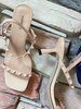 westory2020年夏季新品一字带铆钉法式仙女高跟凉鞋W20BG60781 商品缩略图1