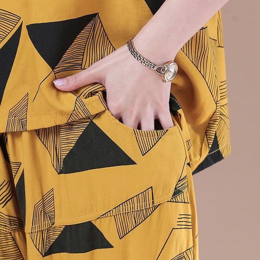 MQ-3164-0183夏新款大码宽松显瘦阔腿裤两件套YY 商品图3