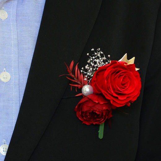 永生花新郎新娘胸花一对儿