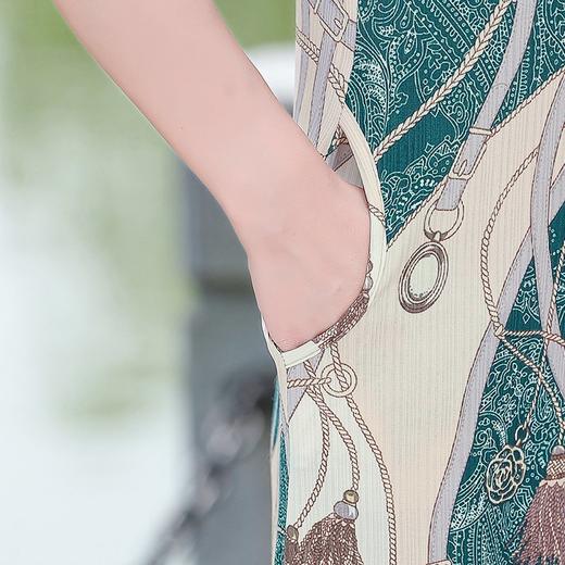 MQ-1971-Q66夏装新款典雅显瘦遮肉减龄贵夫人连衣裙YY 商品图4