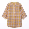 WZNH-MUZL9059大格子衬衫2020年夏季宽松百搭短款格纹半袖上衣潮 商品缩略图4