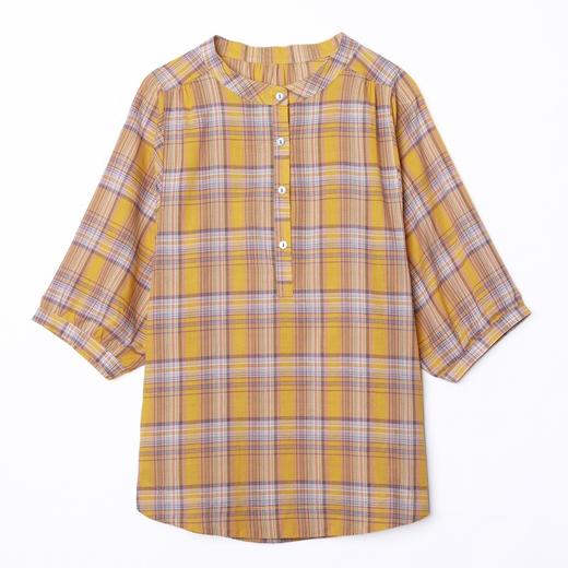 WZNH-MUZL9059大格子衬衫2020年夏季宽松百搭短款格纹半袖上衣潮 商品图4