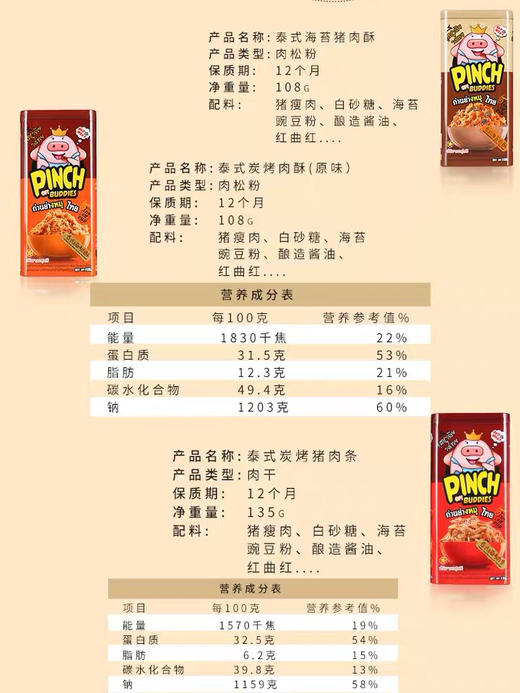 泰式海苔肉酥 肉松 海苔肉条 宝宝辅食 烘焙材料 佐餐 商品图4