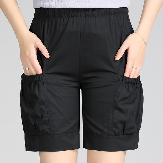 MQ-4060-2001夏季新款薄款纯棉外穿高腰宽松短裤YY 商品图2