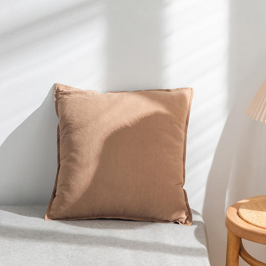 【棉麻抱枕】日式无印简约抱枕套良品抱枕全棉棉麻质感抱枕45x45cm