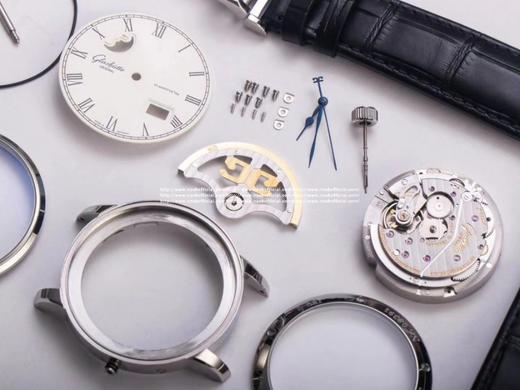 V9格拉苏蒂原创议员1-36-04款，双跳大日历，同步原装尺寸40mm*12mm，配件均通用原装，男士腕表，皮表带，自动机械机芯，透底。 商品图1