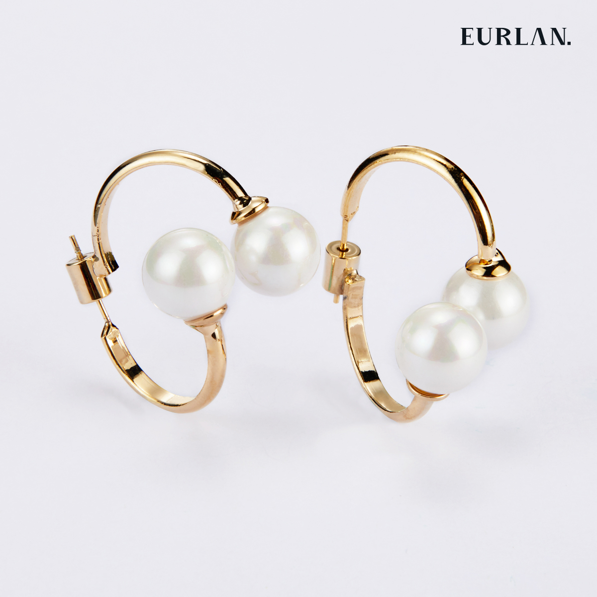 EURLAN.  A系列 珍珠百搭耳环