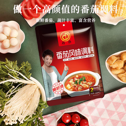 丹丹番茄风味调料蕃茄鱼番茄火锅底料番茄酱料番茄汁面220g*2袋 商品图2
