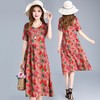 MQ-1315-1夏季新款韩版宽松显瘦天丝碎花连衣裙YY 商品缩略图0
