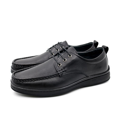 【父亲节秒杀】Safiya索菲娅真爱如山系列缓震牛皮商务休闲男皮鞋SF03121312 商品图1