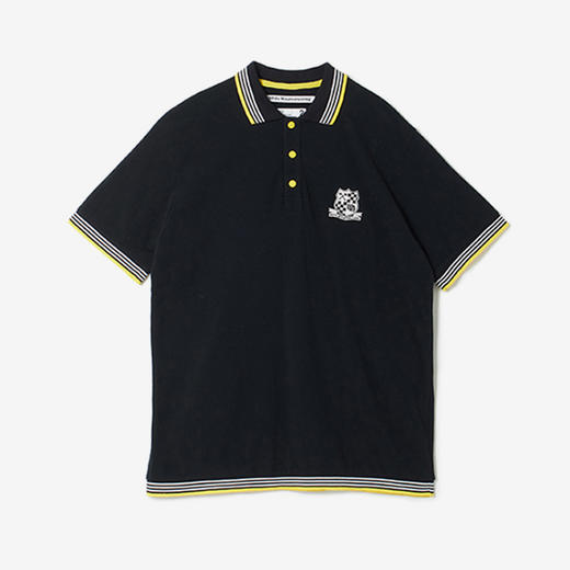 White Mountaineering EMBLEM EMBROIDERED POLO SHIRT 刺绣徽章超长棉鹿子短袖POLO 商品图0