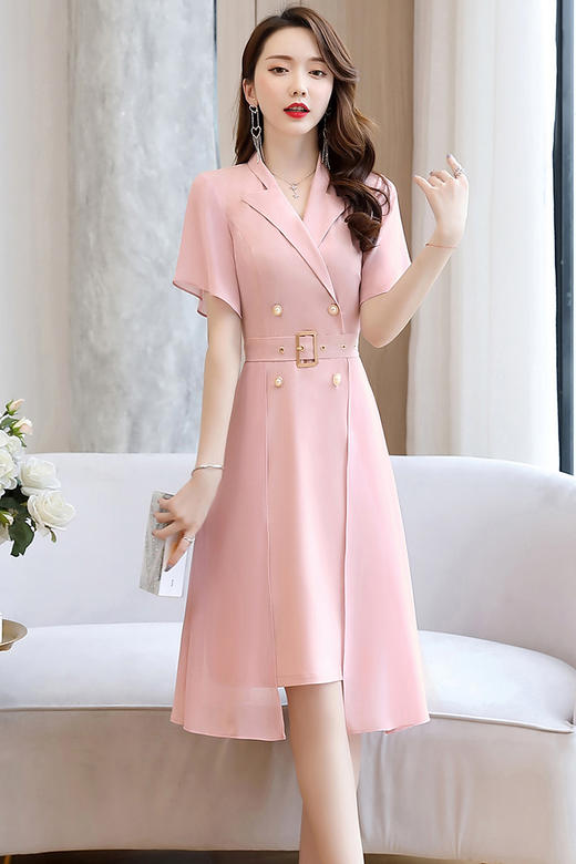 WZNH-ZRX2013新款名媛气质ol时尚收腰显瘦网纱拼接裙子 商品图4