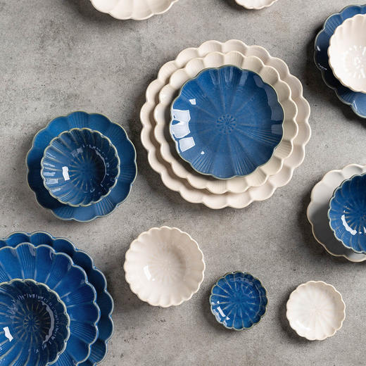 摩登主妇日式寻梅碗碟餐具家用创意个性饭碗陶瓷面碗菜盘碗盘套装 商品图0