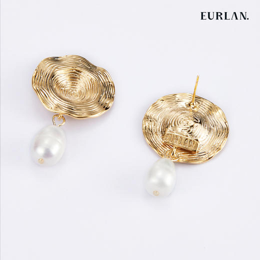 EURLAN.  A系列 太阳款珍珠耳环 商品图1