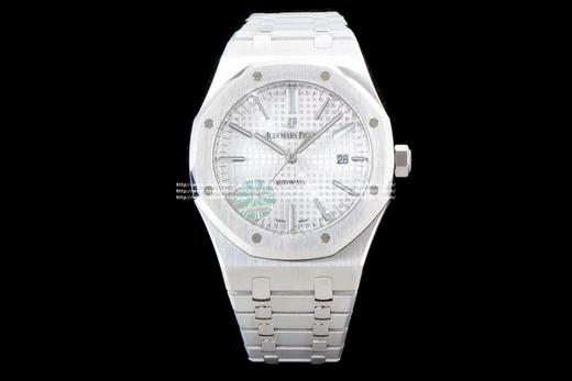 JF爱彼皇家橡树15400，自动机械机芯男士机芯:3120，精钢外壳，不锈钢和牛皮表带，背透！ 商品图10