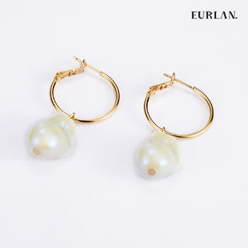 EURLAN.  A系列 珍珠时尚款耳环