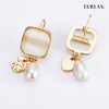 EURLAN.  A系列 珍珠猫眼石耳环 商品缩略图1
