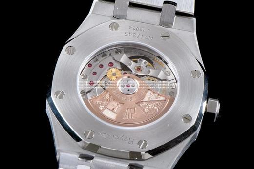 JF爱彼皇家橡树15400，自动机械机芯男士机芯:3120，精钢外壳，不锈钢和牛皮表带，背透！ 商品图14