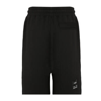 MARCELO BURLON 马克布龙 男款运动休闲短裤 黑色 CMCI010R20FLE002 1001 商品图1