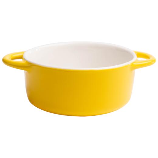 百钻双耳陶瓷碗 甜品碗 陶瓷容器 蓝色白色黄色粉色碗 商品图5