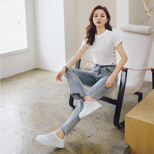 索菲娅safiya 小白拖 厚底网面一脚蹬凉拖SF03110011 商品图1