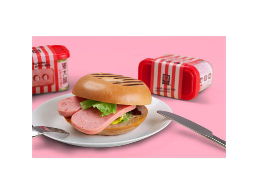 梅林经典午餐肉（猪大萌）198g【021】 商品图3
