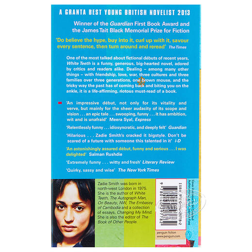 【中商原版】白牙 White Teeth 英文原版 Zadie Smith 商品图1
