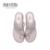 西村名物2020夏女外穿凉拖厚底时尚一字拖舒适透气拖鞋X20BJ23811 商品缩略图2