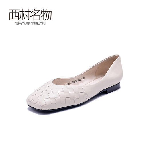 西村名物浅口奶奶鞋女2020春夏新款方跟舒适休闲单鞋子时尚X20CE11031 商品图4