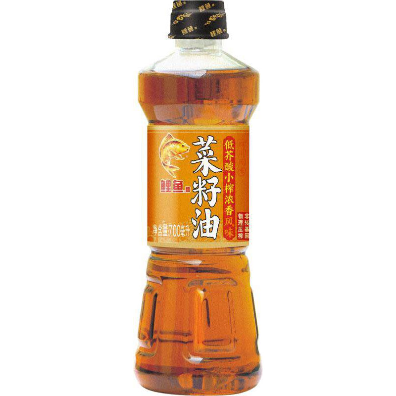 鲤鱼小榨浓香菜籽油700ml（升级低芥酸）