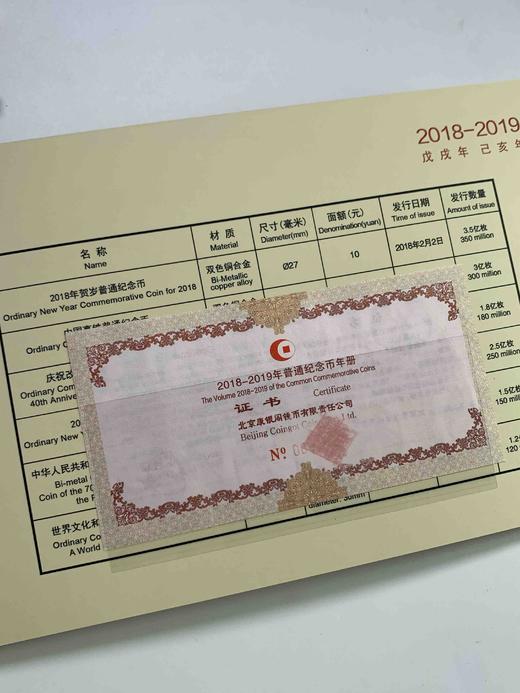 【康银阁】2018-2019普通纪念币年册 商品图4