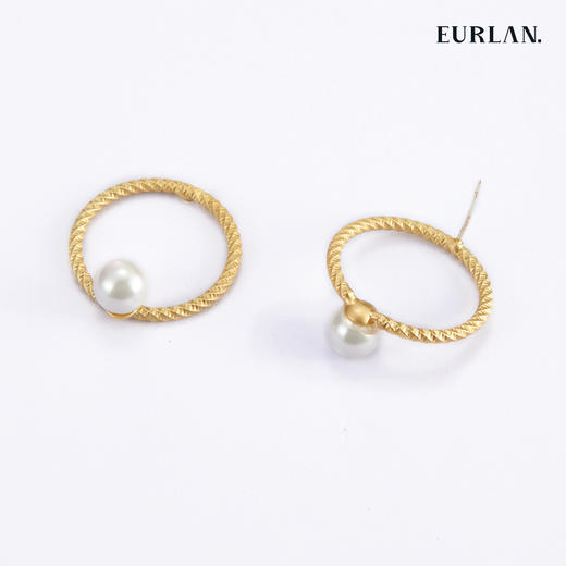 EURLAN.  A系列 珍珠气质耳圈 商品图1