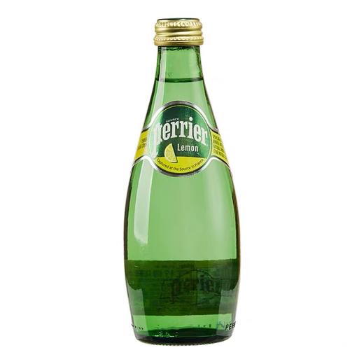 法国进口 巴黎水Perrier 原味/柠檬味 含气天然矿泉水 330ml 商品图1