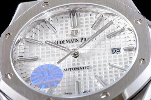 JF爱彼皇家橡树15400，自动机械机芯男士机芯:3120，精钢外壳，不锈钢和牛皮表带，背透！ 商品图11