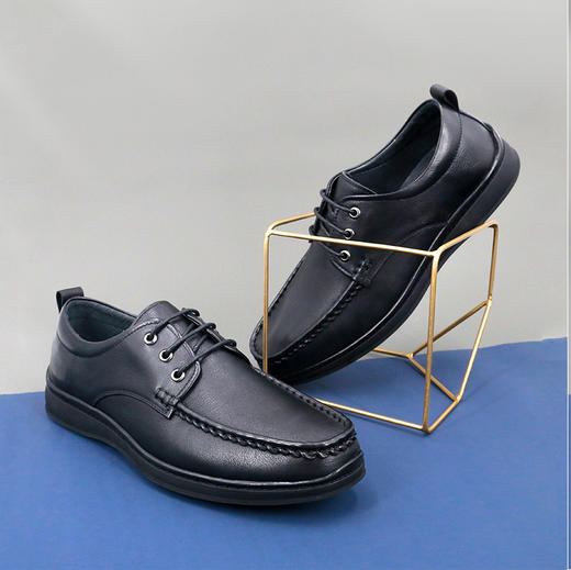 【父亲节秒杀】Safiya索菲娅真爱如山系列缓震牛皮商务休闲男皮鞋SF03121312 商品图0