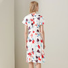METTE2020夏季新品女中长款连衣裙时尚植物印花不对称开衩连衣裙 商品缩略图2
