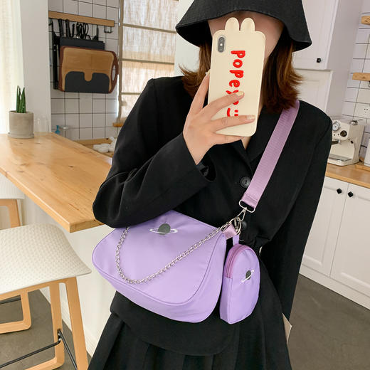 小时尚新月包 包包夏季小清新休闲单肩斜挎箱包 商品图3