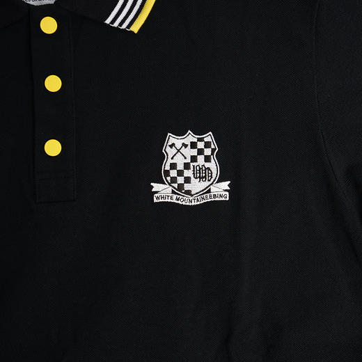 White Mountaineering EMBLEM EMBROIDERED POLO SHIRT 刺绣徽章超长棉鹿子短袖POLO 商品图3